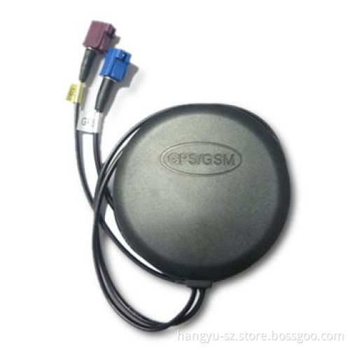 GPS/GSM Combo Antenna with Amplifier, 28dBi Gain, 50 Ohms Impedance and 3 to 5V Voltage